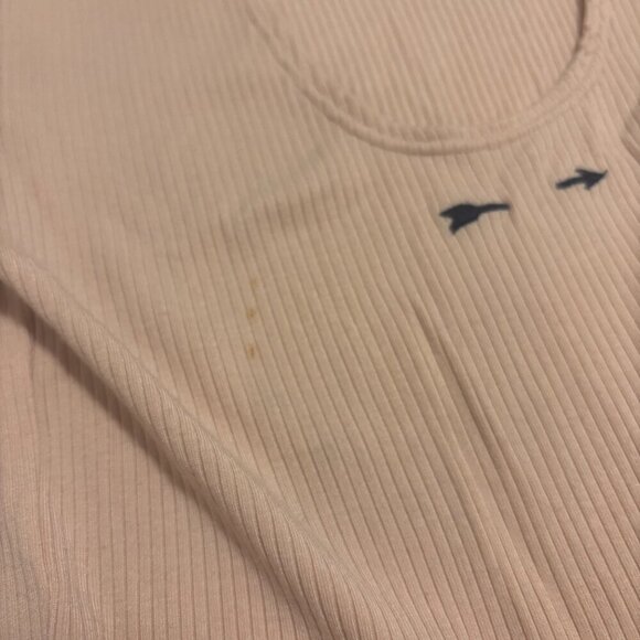 THE UPSIDE Beige Tahnee ribbed stretch-modal top - Women's Size XXS/2 - Picture 5 of 7